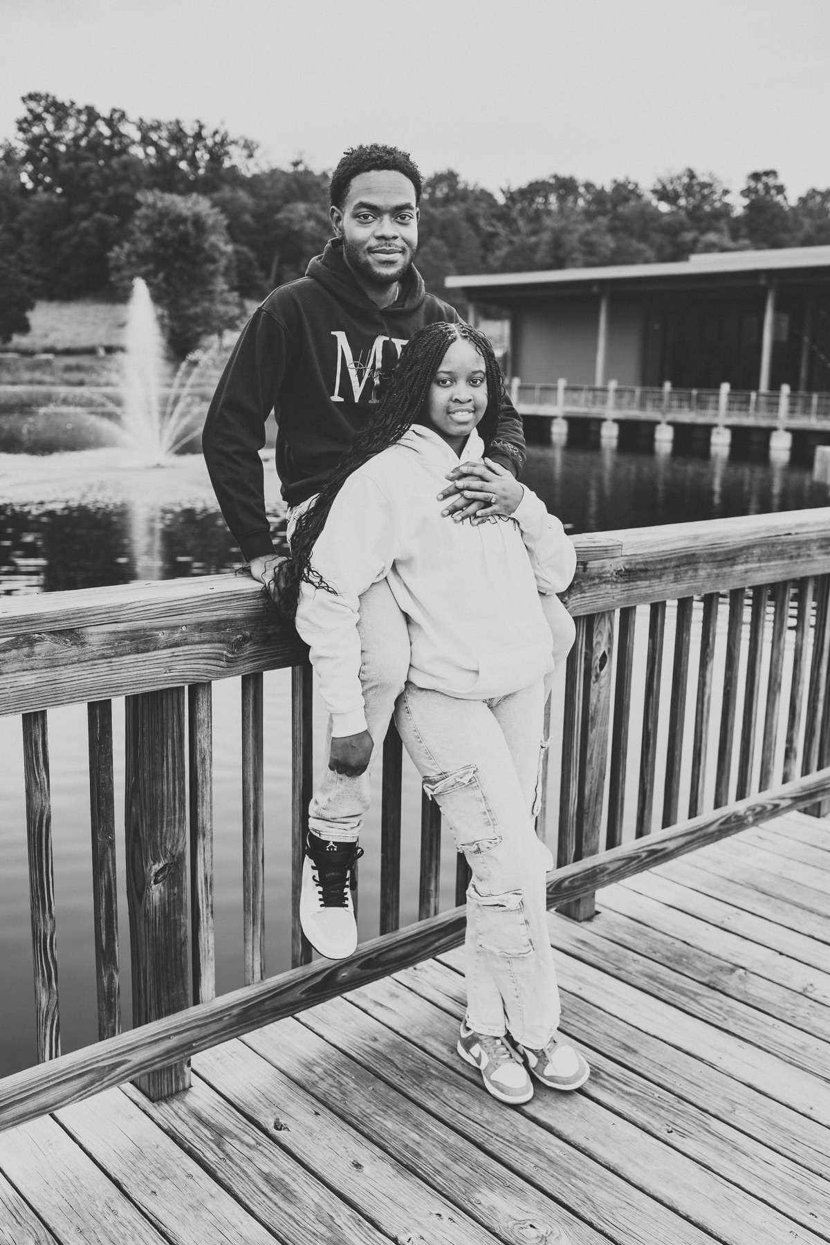 Danieca and Cael together by the water